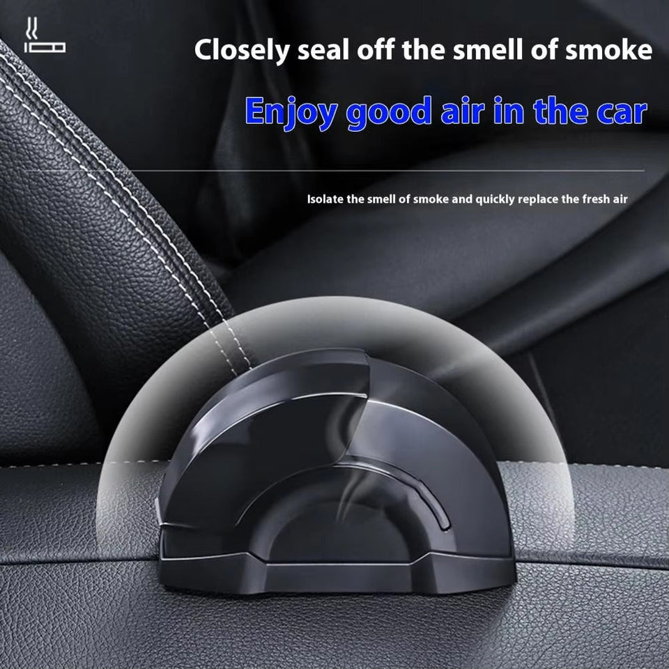 Universal Door Ashtray with LED Lights Sliding Cover Design Ashtray