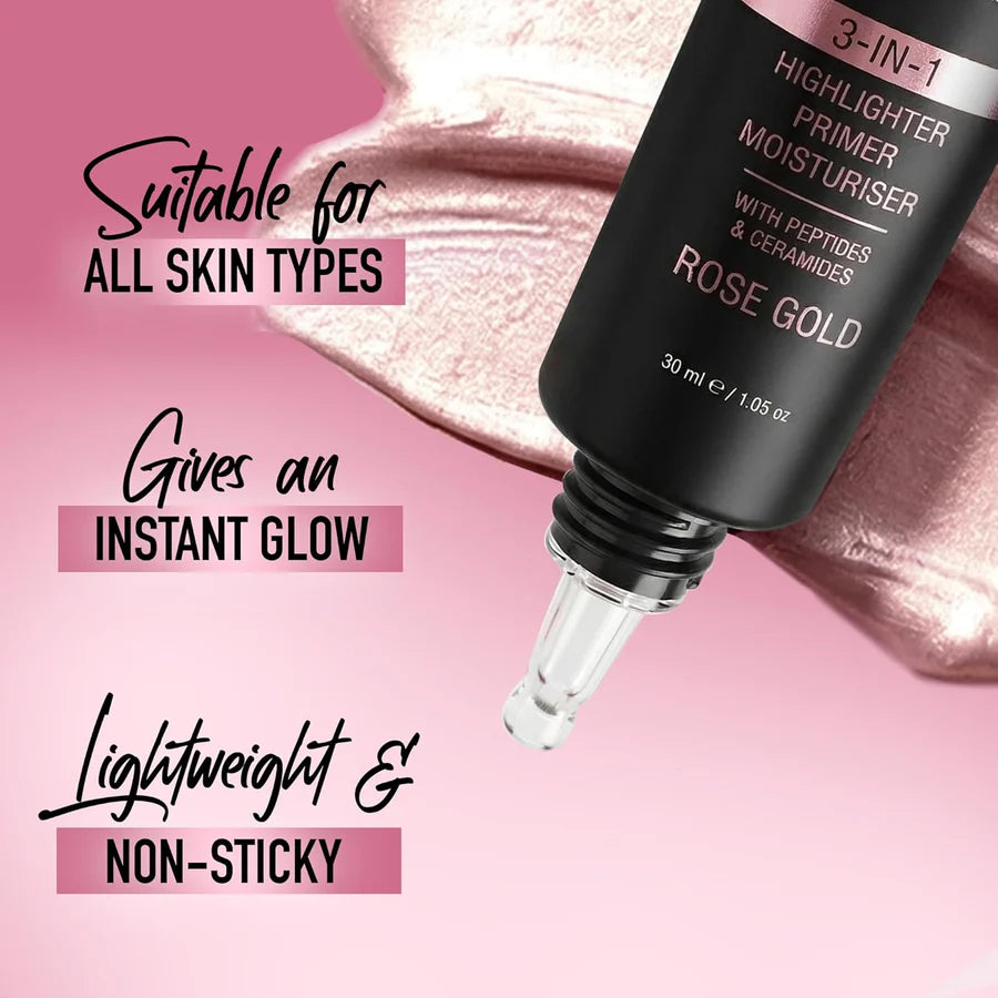 3-In-1 Non Sticky Highlighter, Primer & Moisturiser