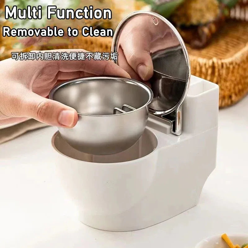 PVC & Steel Toilet shaped Wall-mounted Ashtray