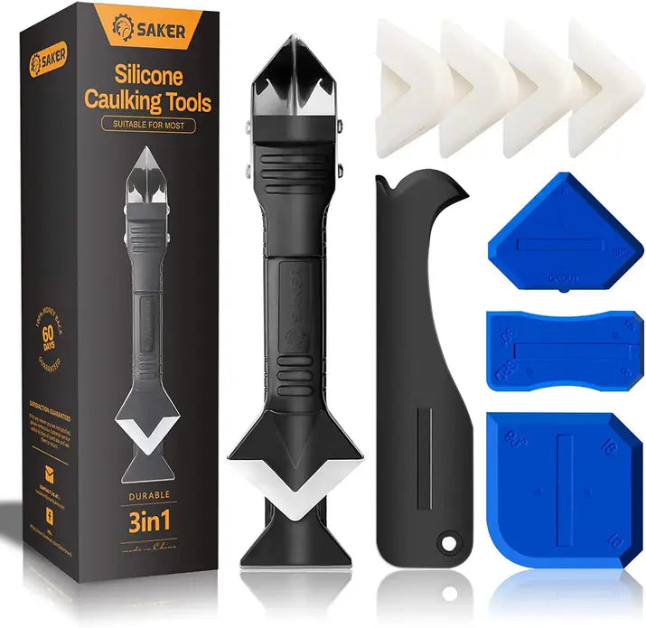 Silicone Caulking Tools – 3-in-1 Finishing & Remover Kit