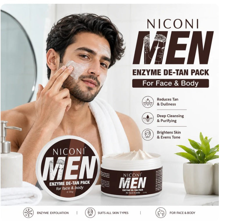 Men's Enzyme De-Tan Face Pack For Face & Body