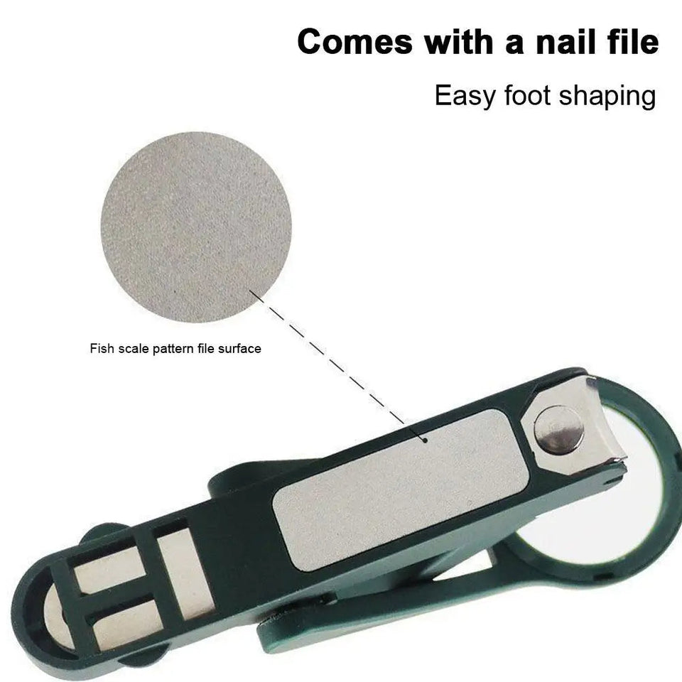 Nail Clippers with Storage Box And Magnifying Glass