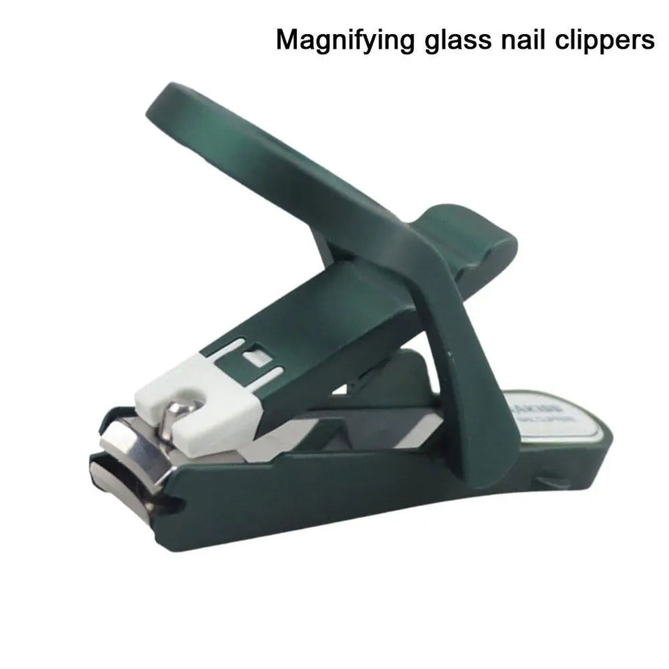 Nail Clippers with Storage Box And Magnifying Glass