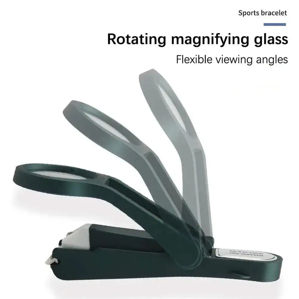 Nail Clippers with Storage Box And Magnifying Glass
